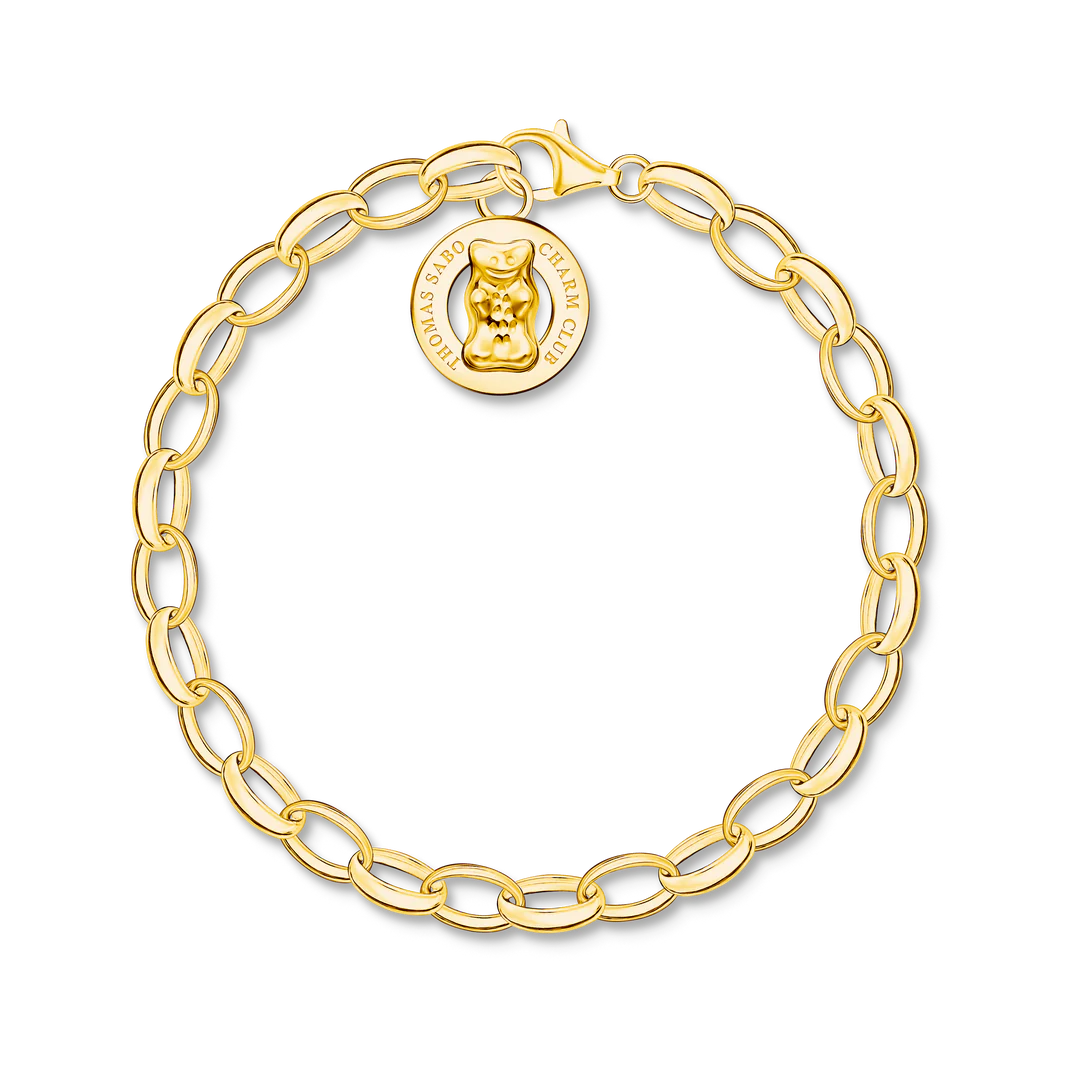 Gold Goldbear Charm Bracelet