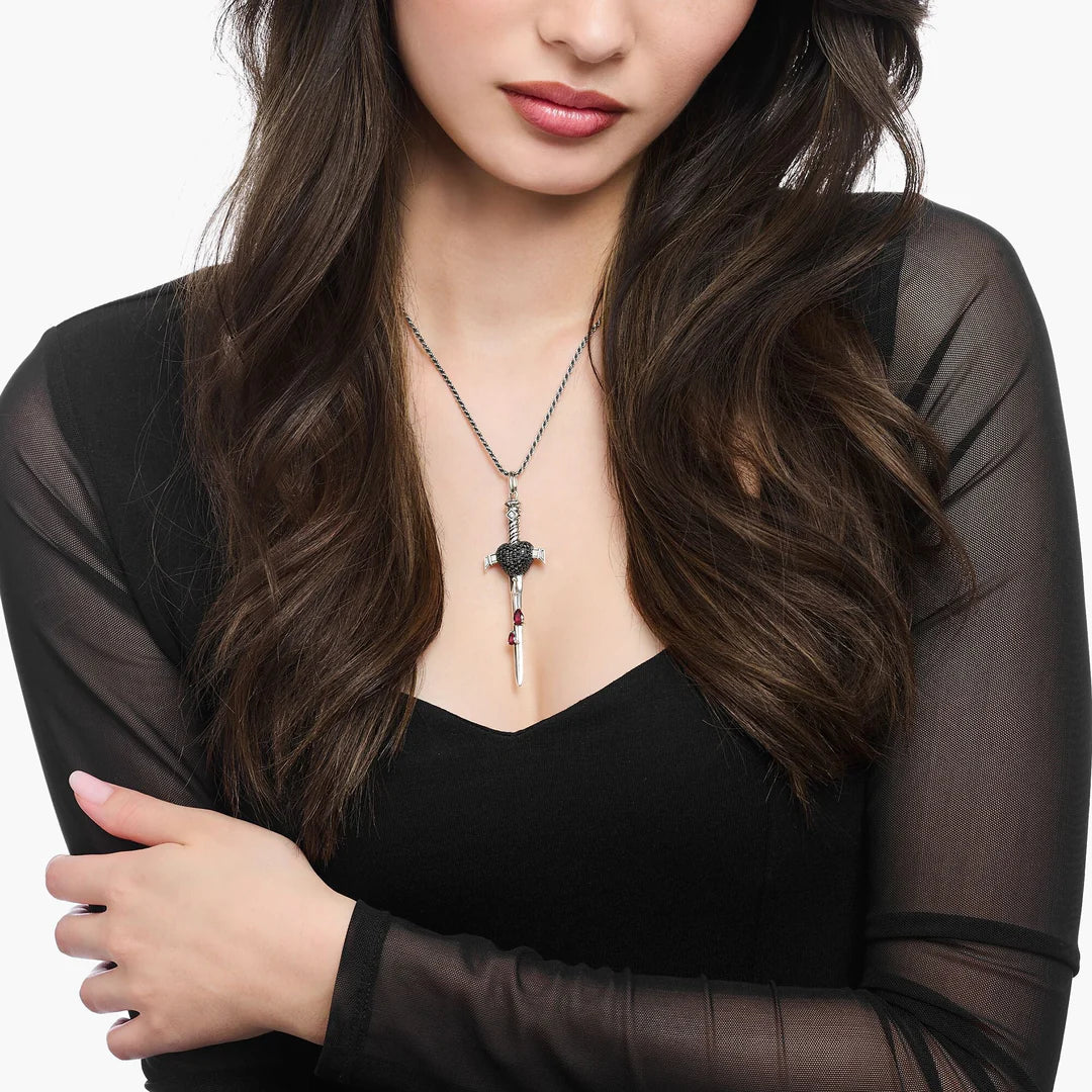 Sword with Heart Pendant