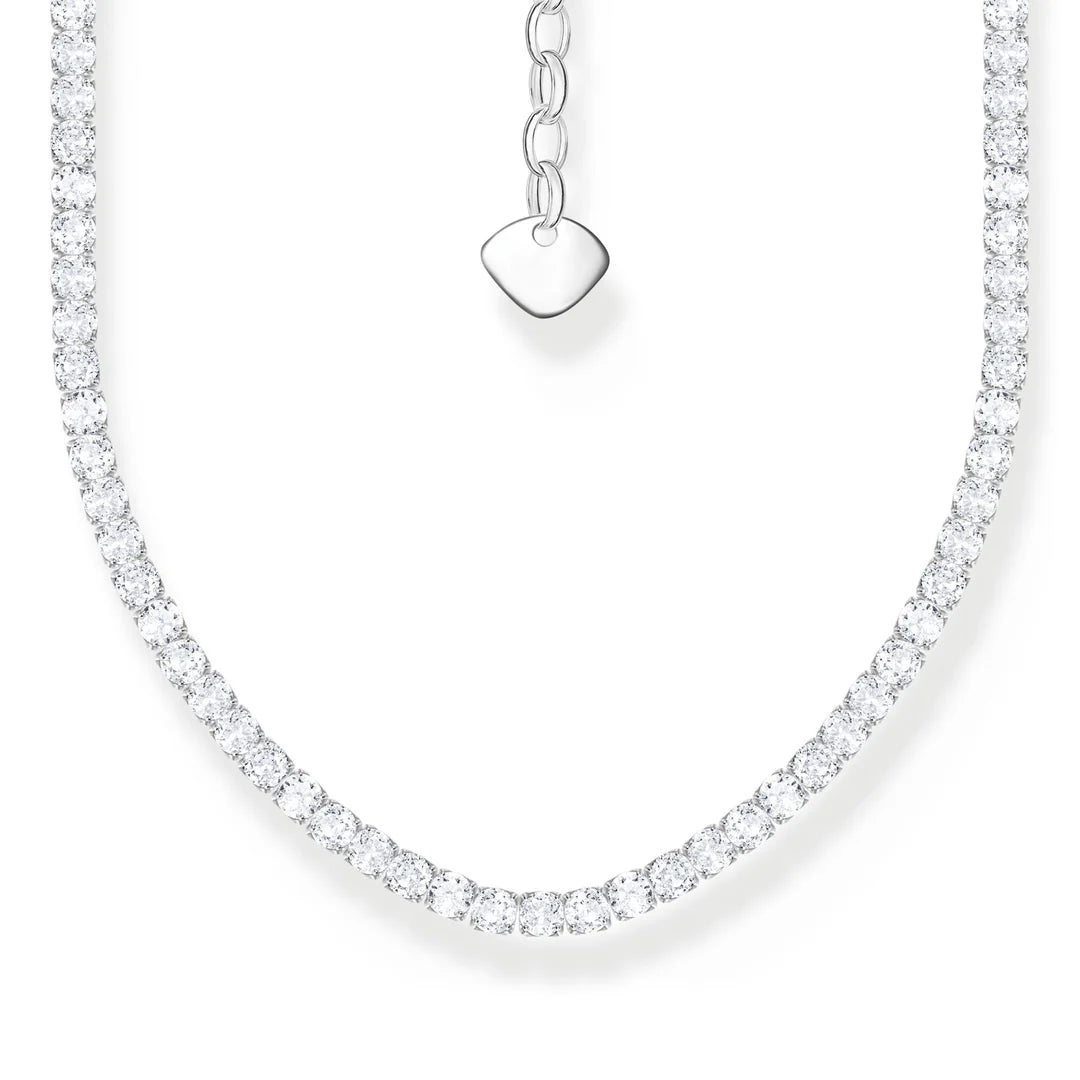 Necklace with Stones - Silver