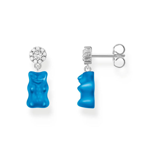 Ear Studs With Blue Goldbears