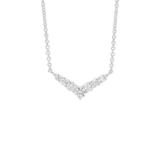Silver CZ Necklace