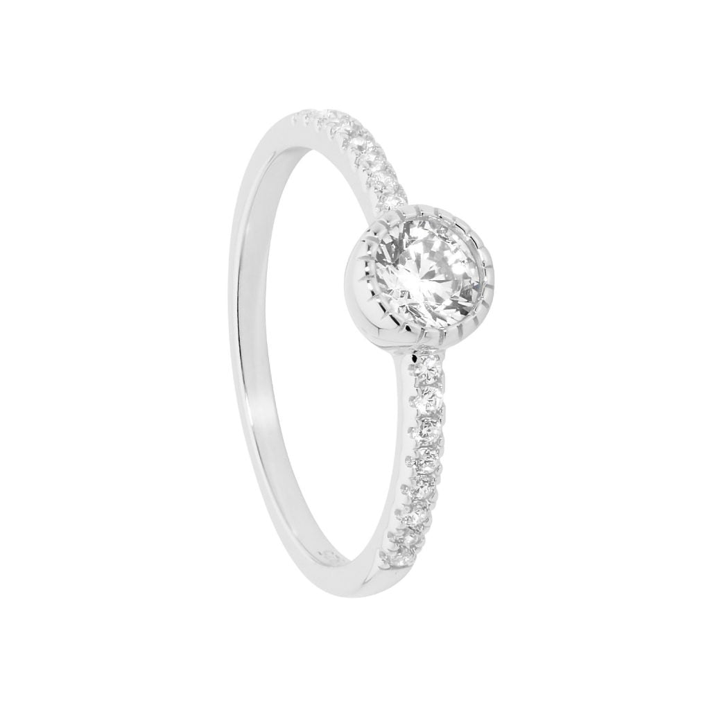 Silver CZ ring