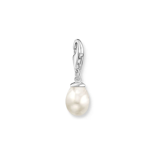 Charm Pendant Pearl Silver