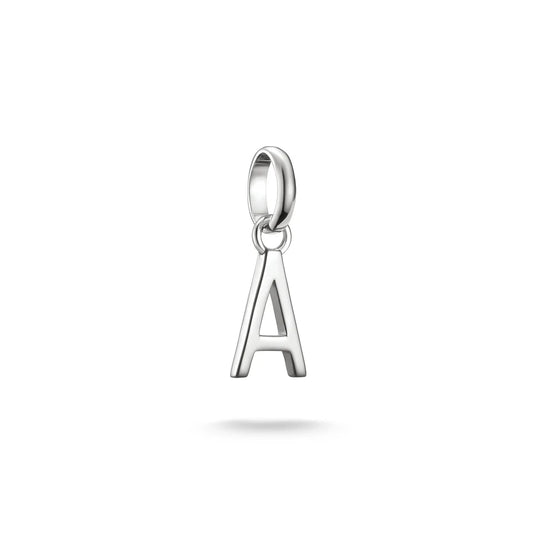 Connect Charm Letter A Silver