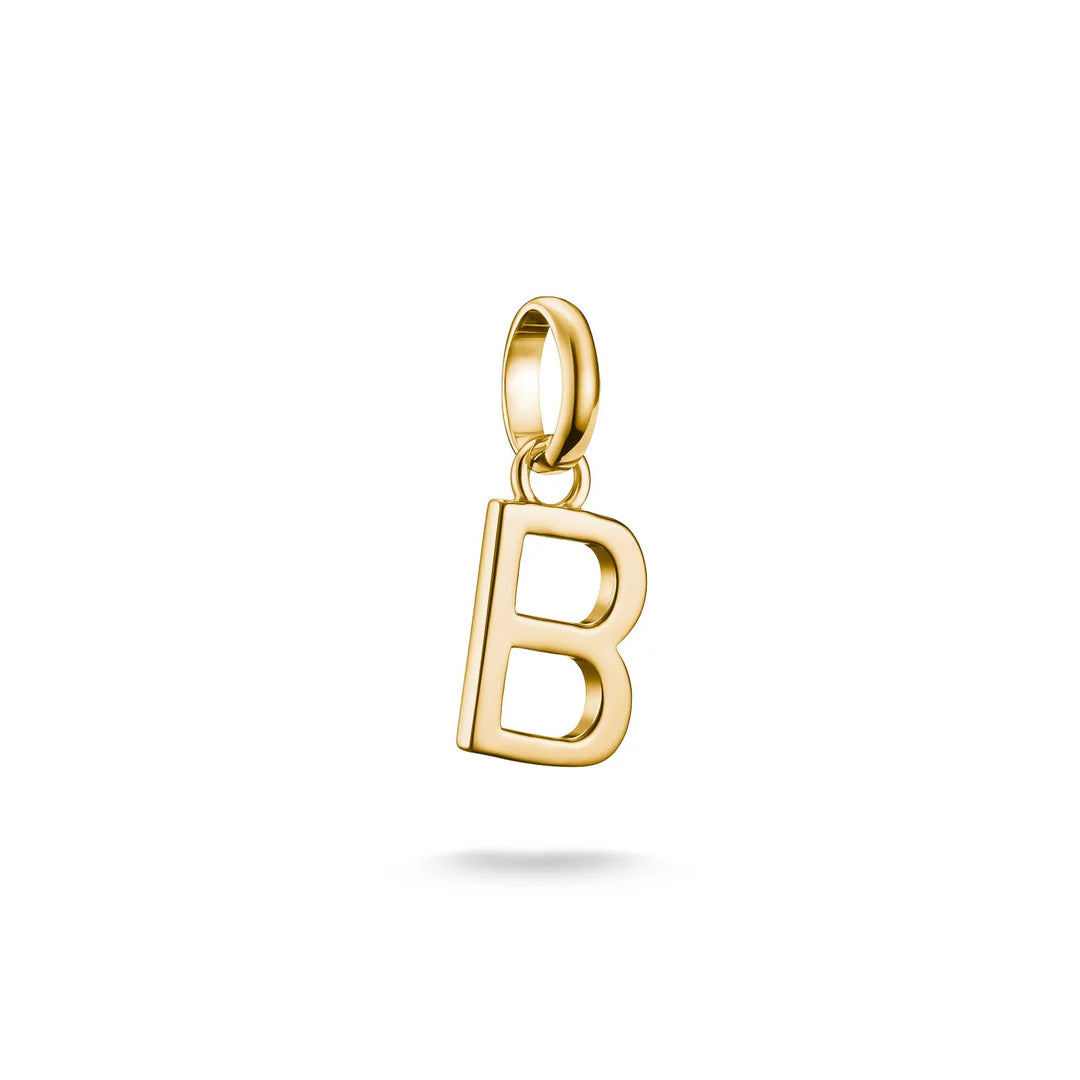 Connect Charm Letter B Gold