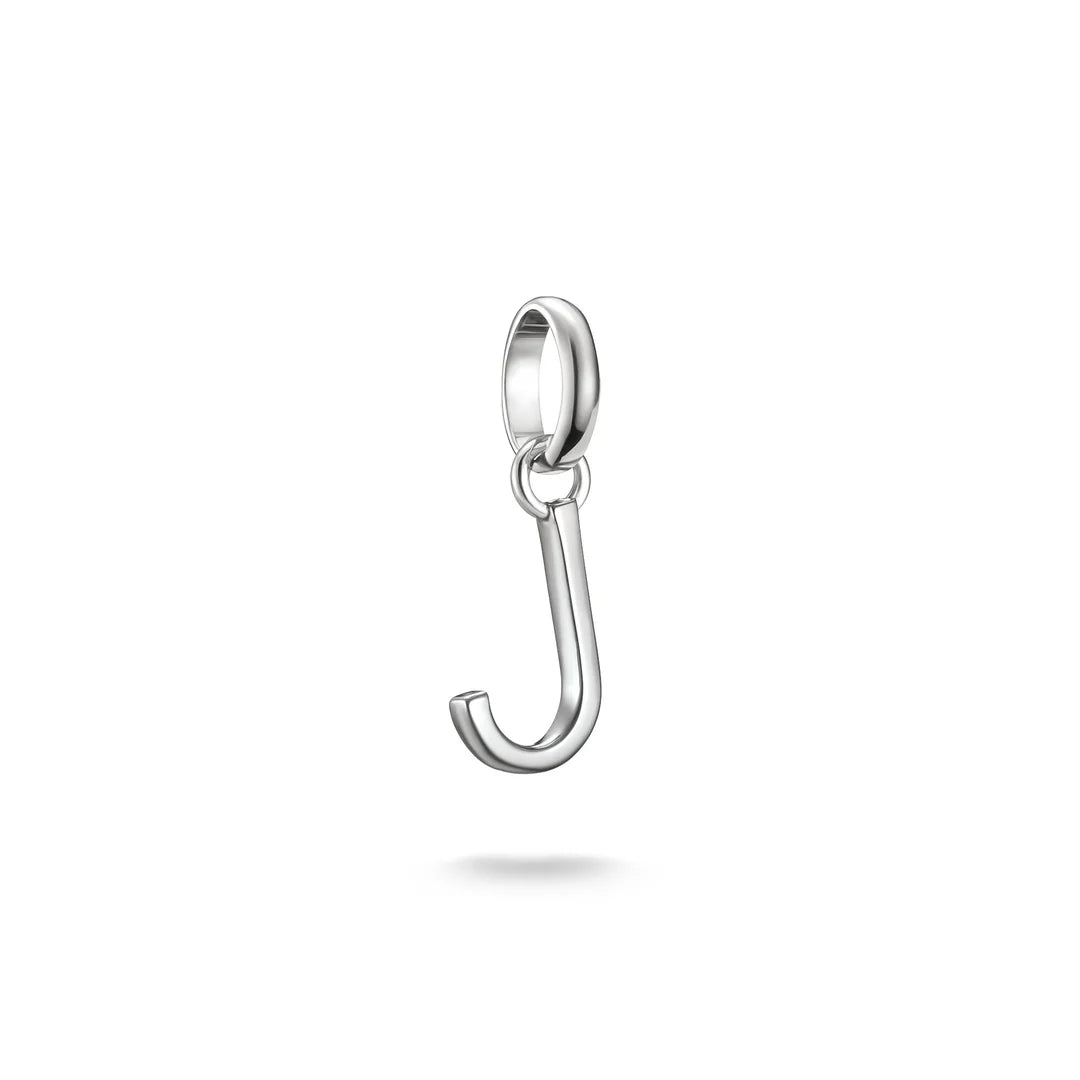 Connect Charm Letter J Silver