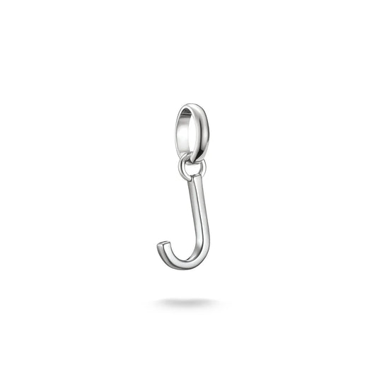 Connect Charm Letter J Silver