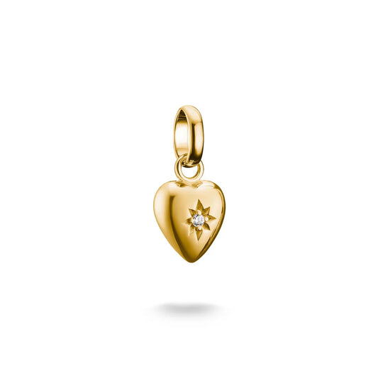 Connect Charm Gold Heart with Star