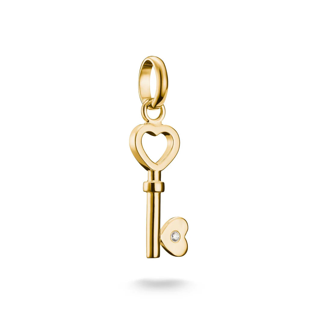 Connect Charm Love Key Gold