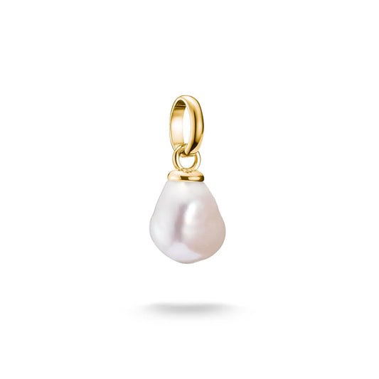 Connect Charm Freshwater Pearl Gold