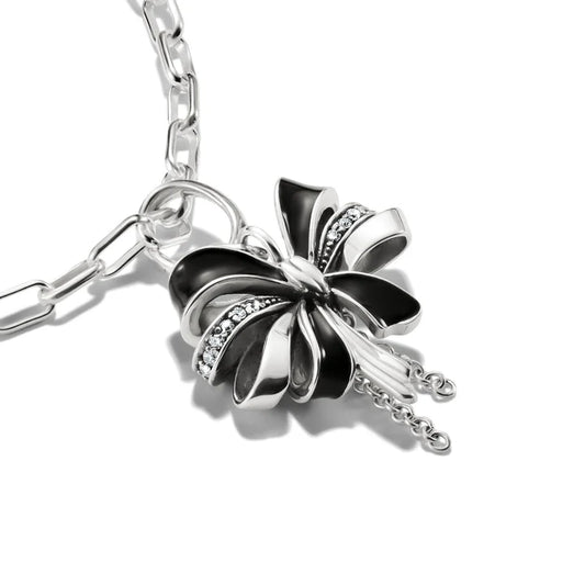 Connect Charm Black Bow