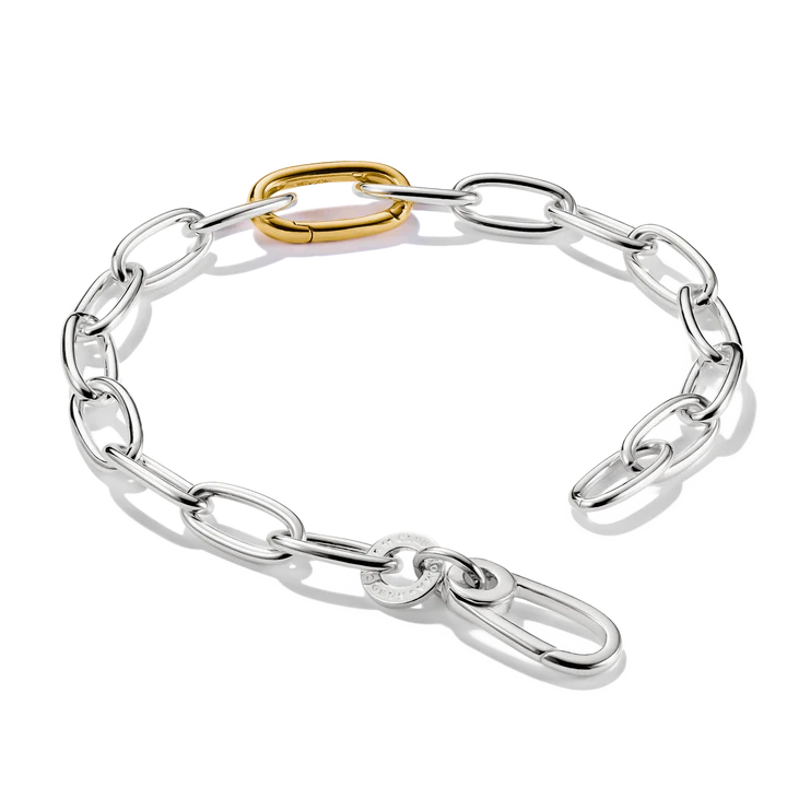 Charm Bracelet Bicolour with Connect Link
