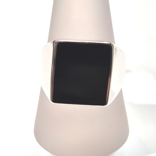 Square Onyx Signet Ring