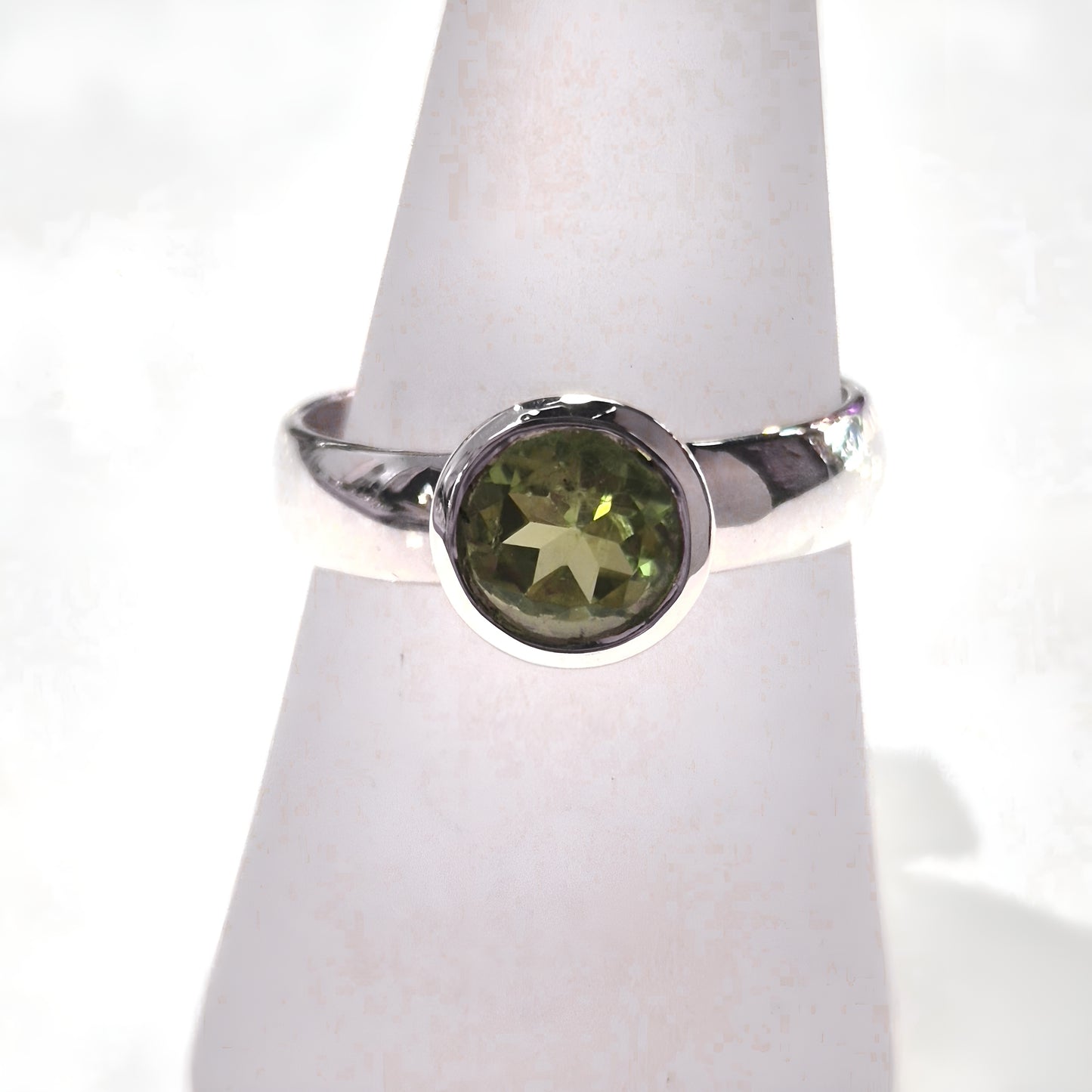 Peridot Solitaire Ring