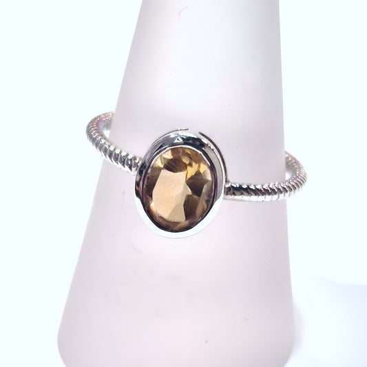 Oval Citrine Ring