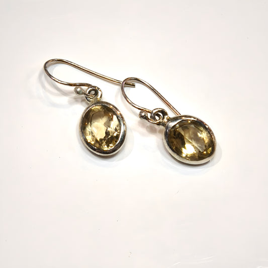 Pale Citrine Drop Earrings