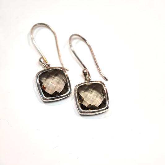 Smokey Quartz Drop Earrings