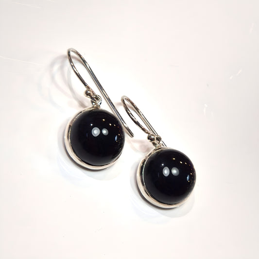 Black Onyx Drop Earrings