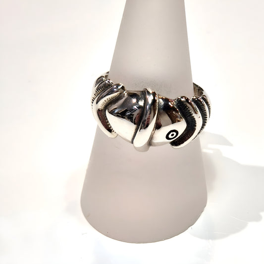 Sterling Silver Fish Head Ring