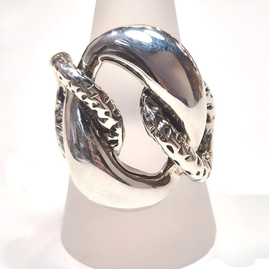 Sterling Silver Sculptural Knot Ring