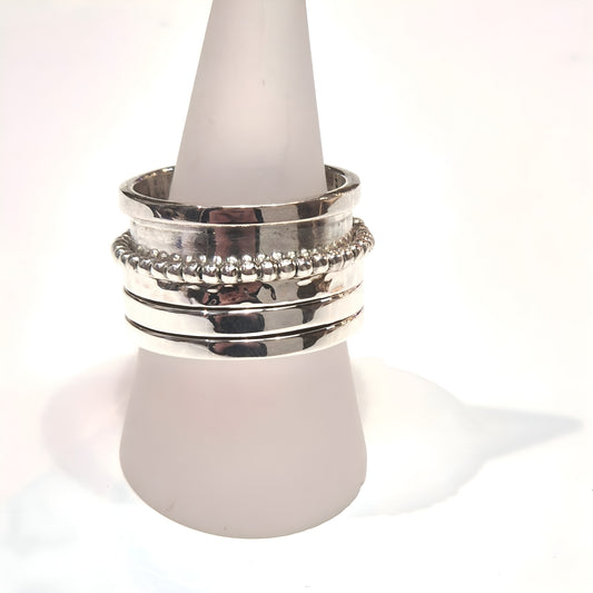Sterling Silver Spinning Meditation Ring