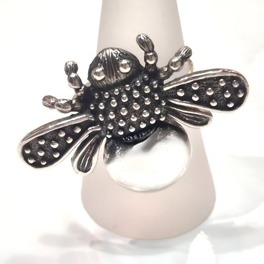 Sterling Silver Bee Ring