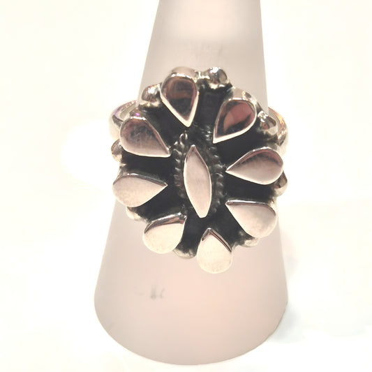 Sterling Silver Sunburst Ring