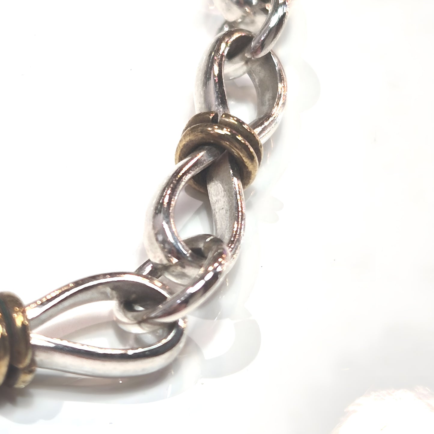 Estate Two-Tone Infinity Link Necklace