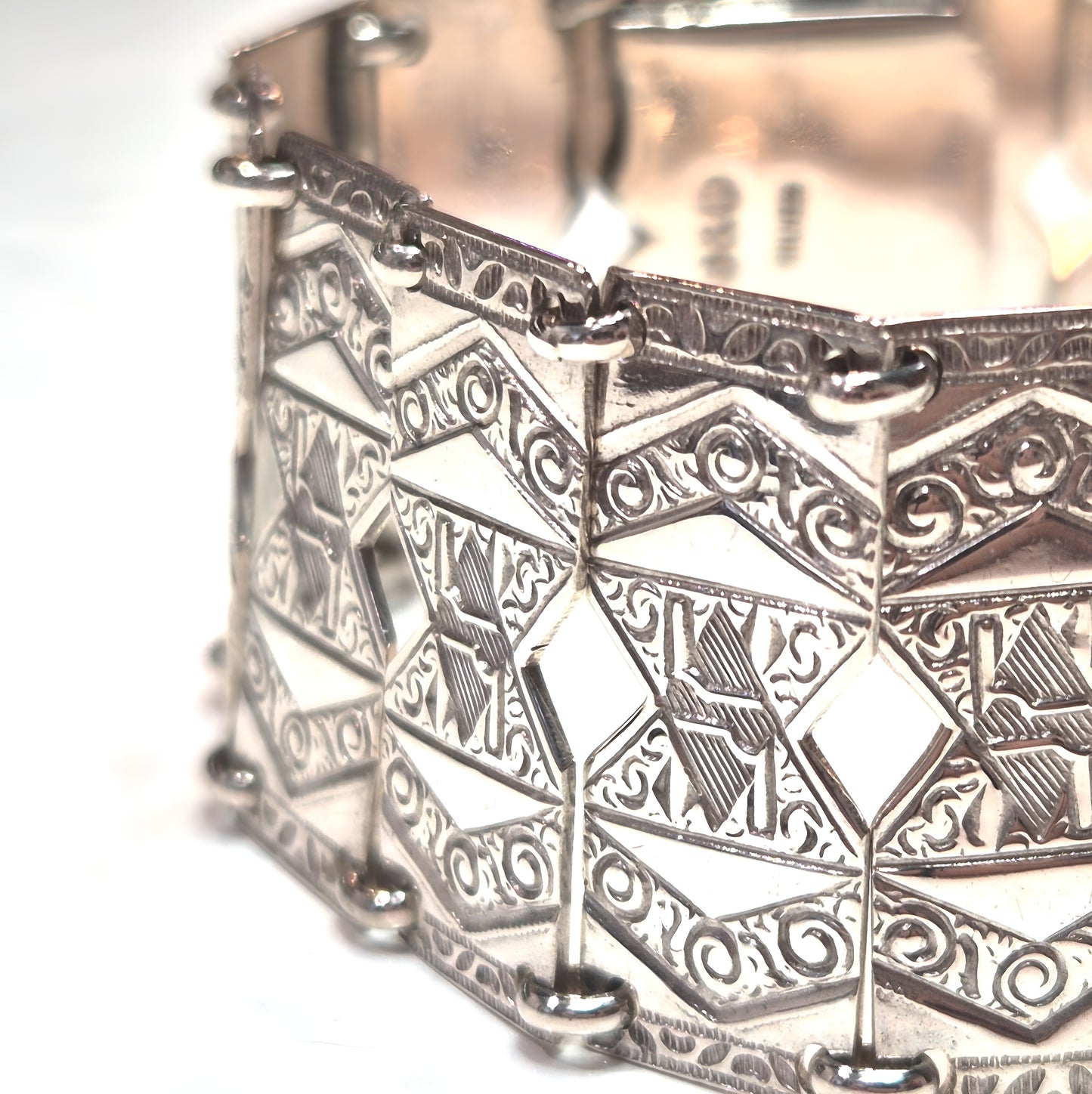 Estate Silver Link Bracelet