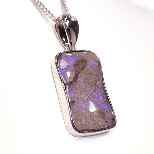 Violet Fire - Boulder Opal