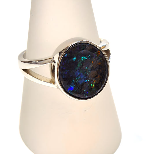 Queensland Boulder Opal Ring