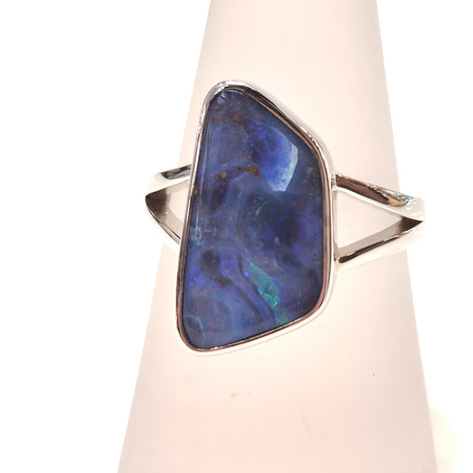 Freeform Boulder Opal Ring