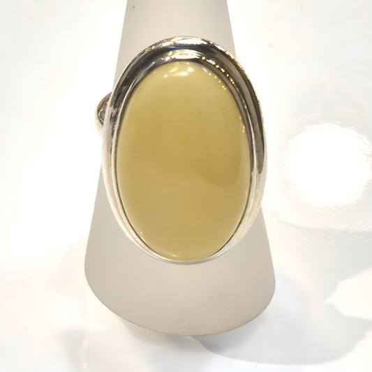 Buttery Polish Amber Ring