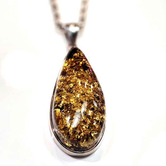 Baltic Amber Teardrop Pendant