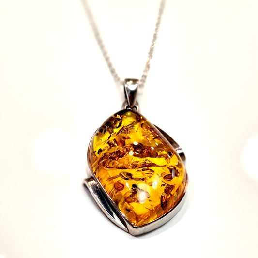 Cognac Amber Pendant