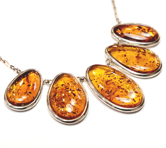 Baltic Amber Cascade Necklace