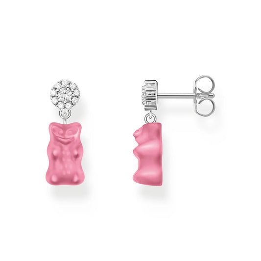 Ear Studs w/ Pink Goldbears