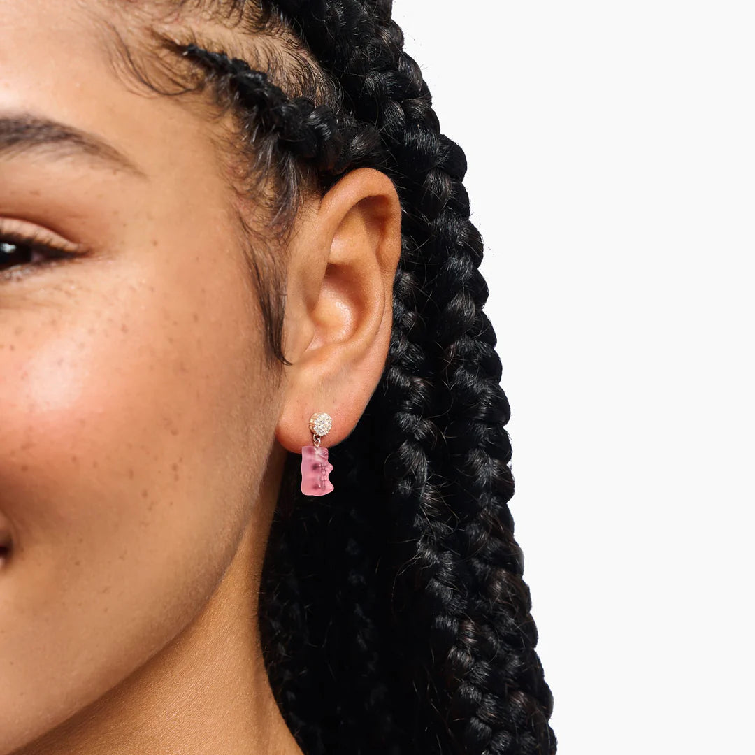 Ear Studs w/ Pink Goldbears