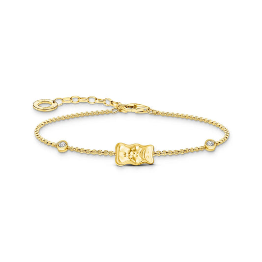Bracelet with Gold Haribo Goldbear and Zirconia