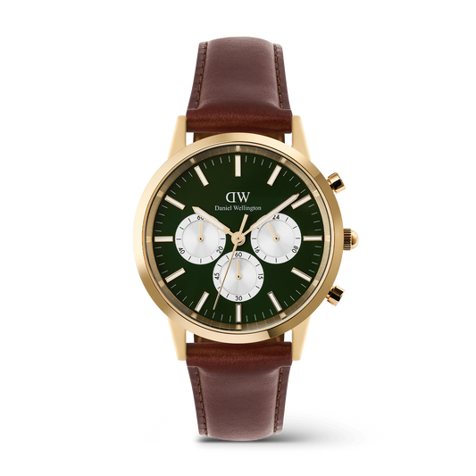 Iconic Chronograph St Mawes Emerald Panda Gold