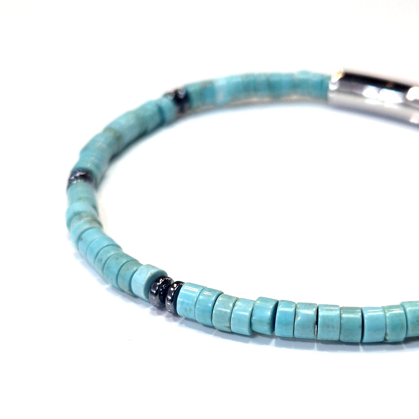 Turquoise Gemstone Bead Bracelet