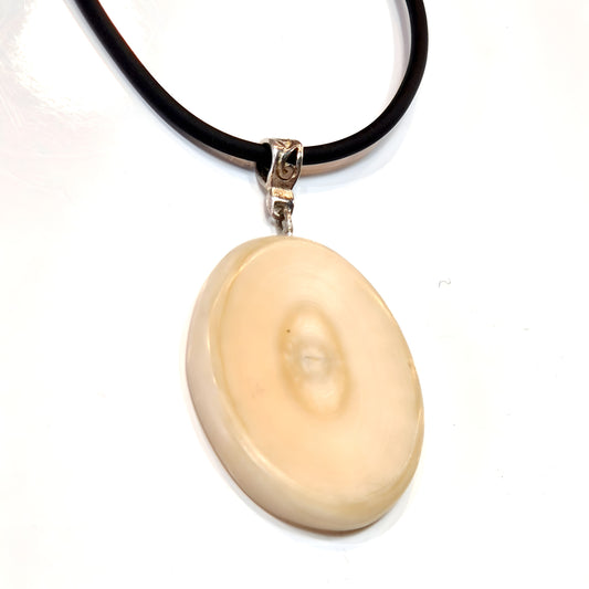 Natural Bone Pendant Necklace