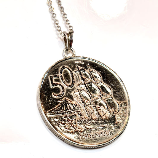 Vintage Coin Pendant Necklace