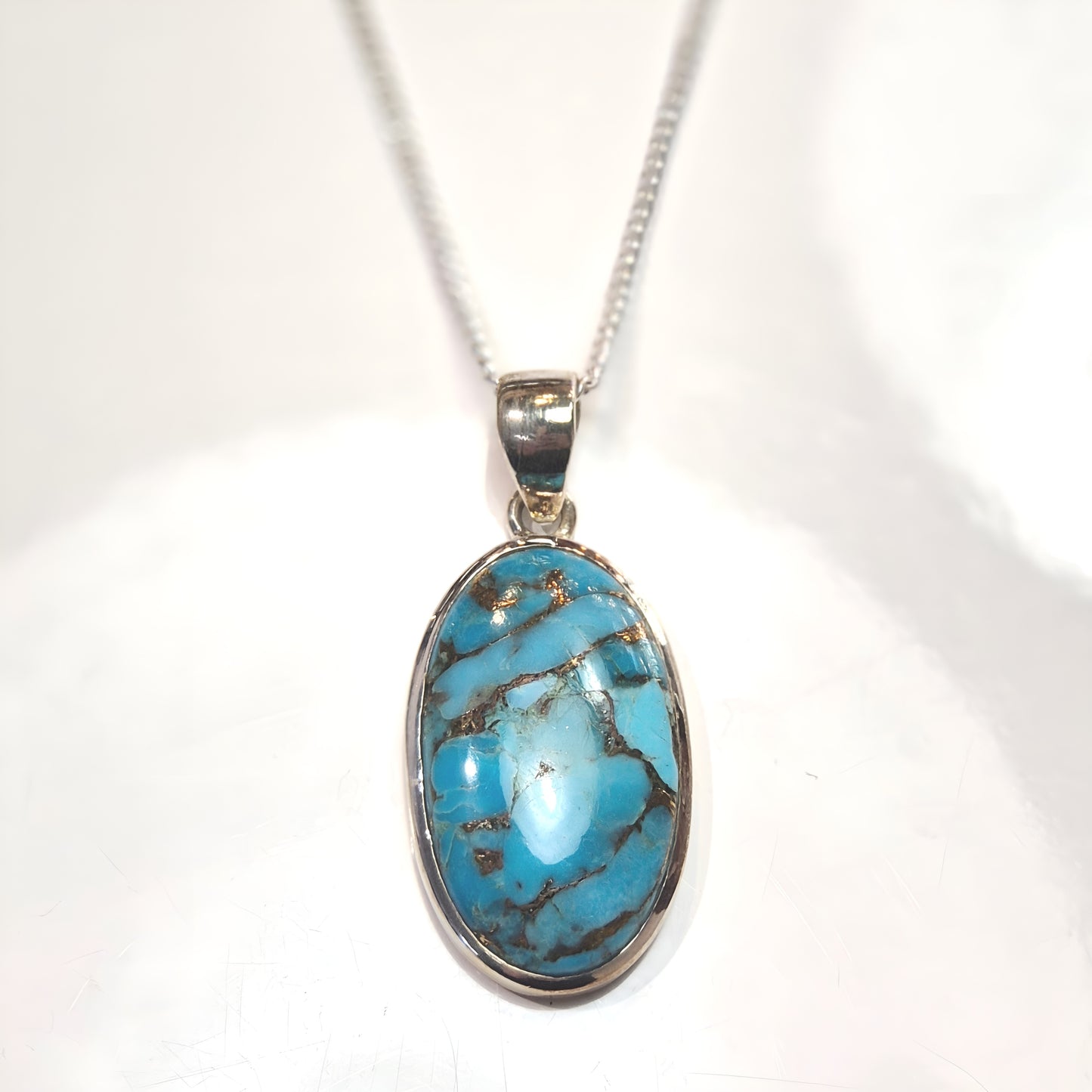 Blue Copper Turquoise Pendant
