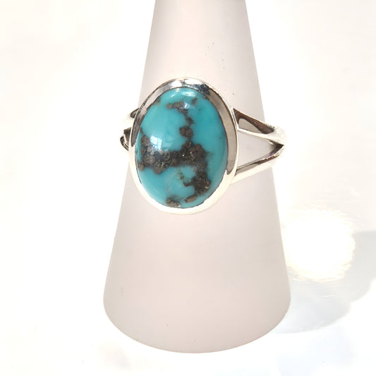 Blue Turquoise Ring - Oval