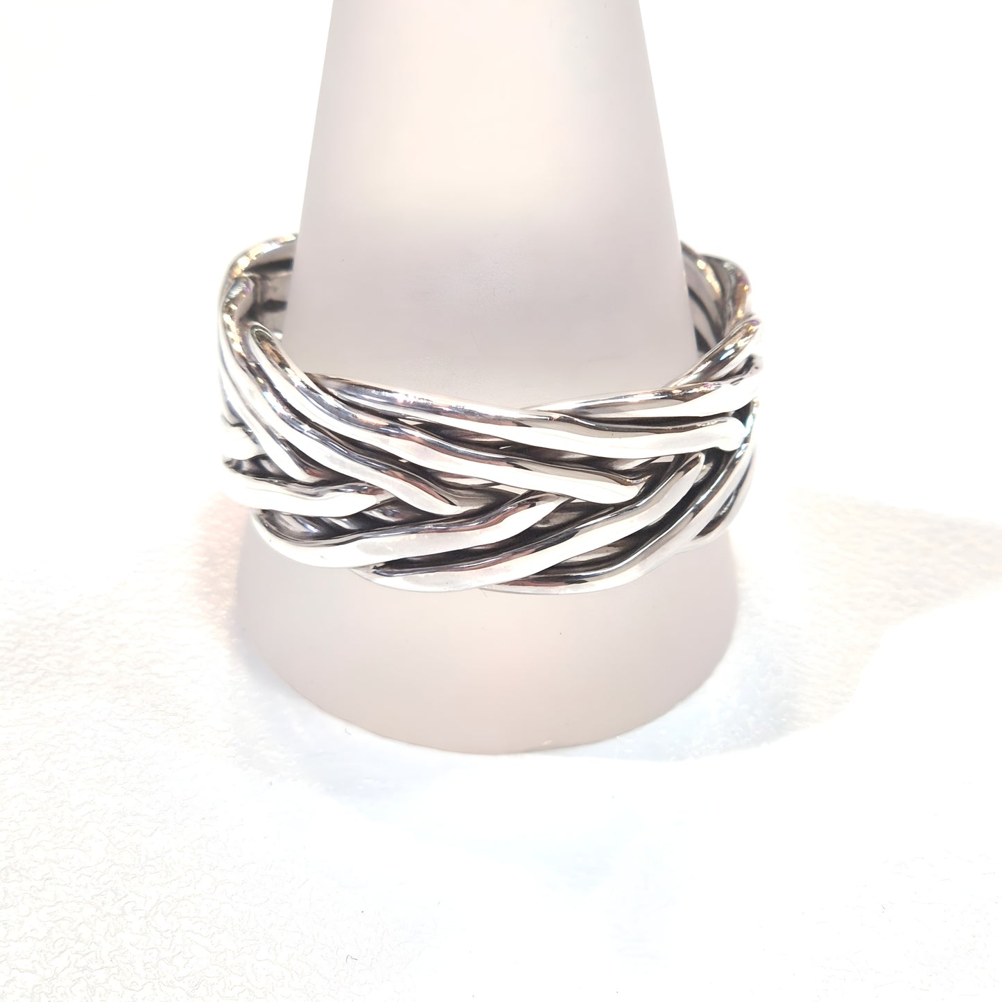 Woven Sterling Silver Band