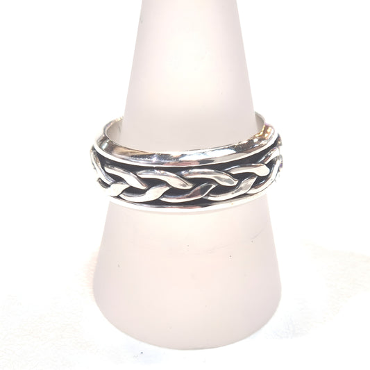 Braided Sterling Silver Band