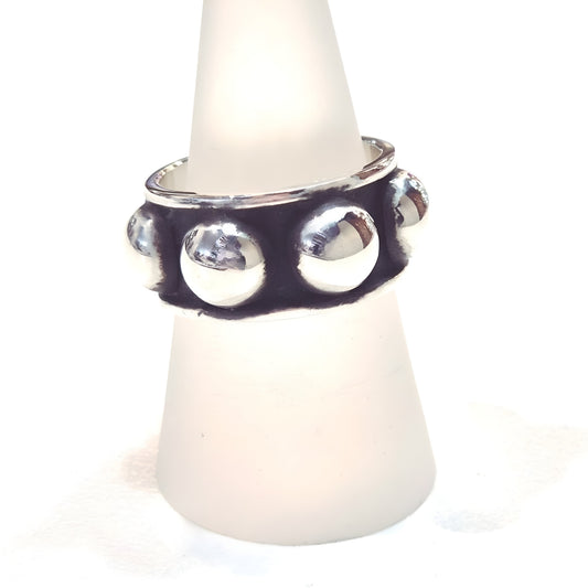 Bold Dome Sterling Silver Band