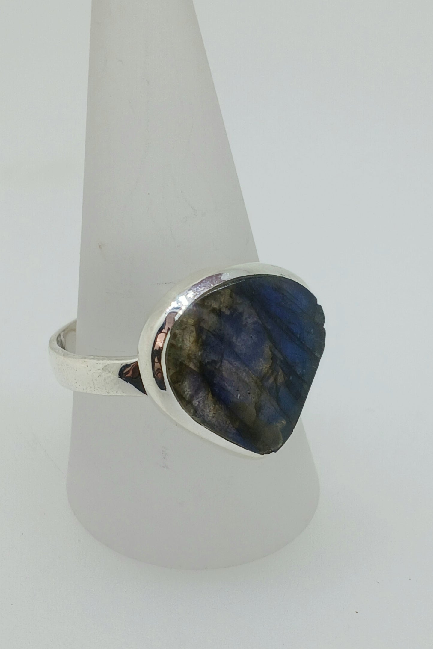 Labrodorite Sterling Silver Ring - Teardrop