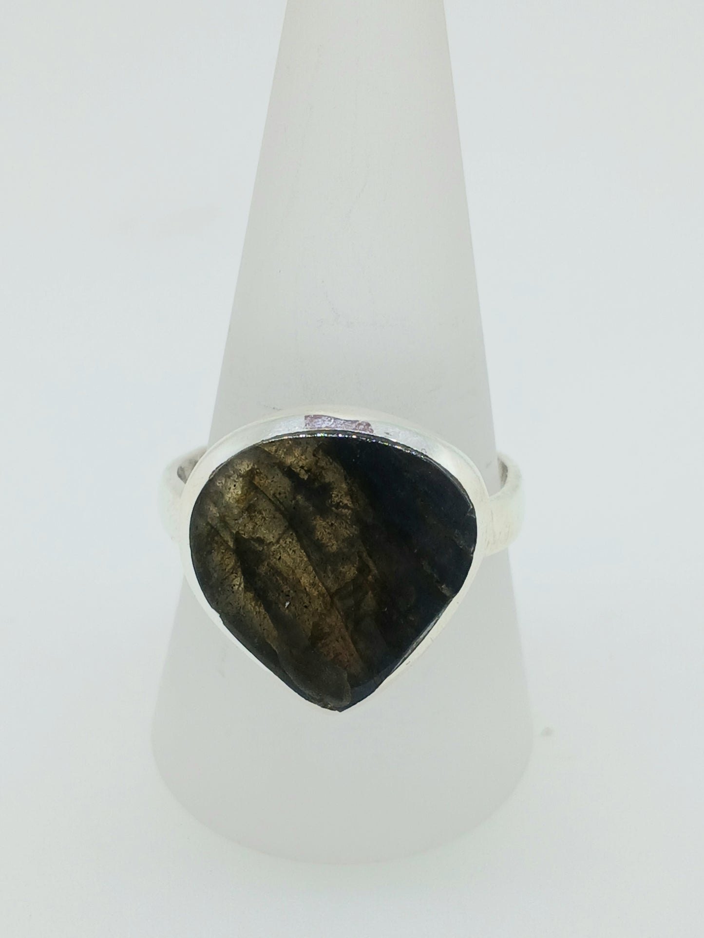 Labrodorite Sterling Silver Ring - Teardrop